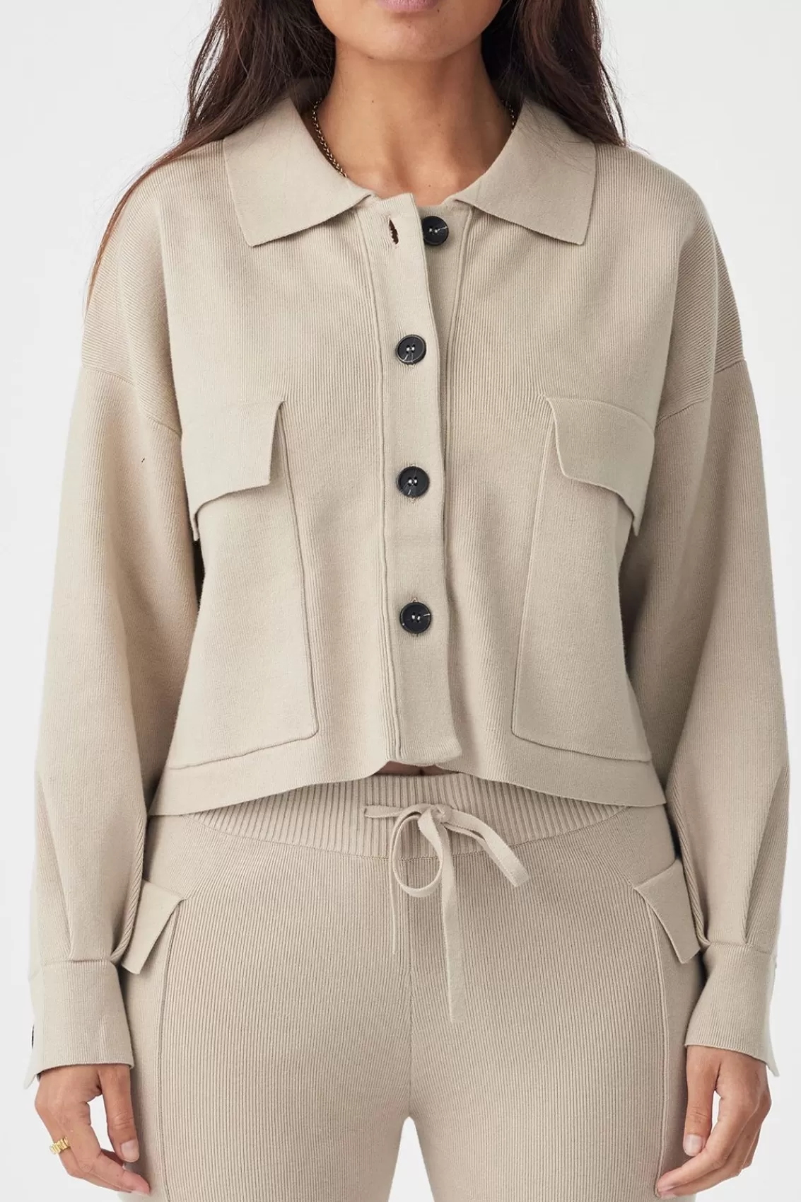 Women Arcaa Jackets>Ace Shirt Jacket-Taupe