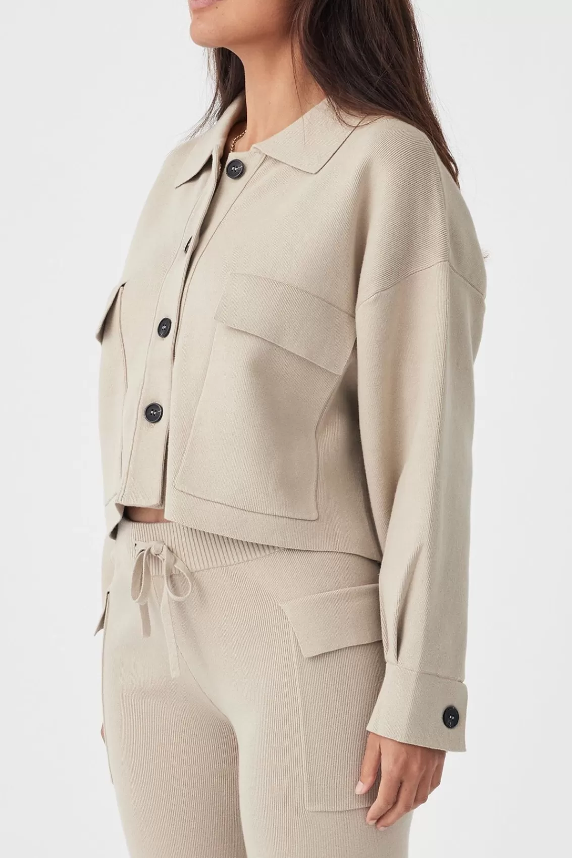 Women Arcaa Jackets>Ace Shirt Jacket-Taupe