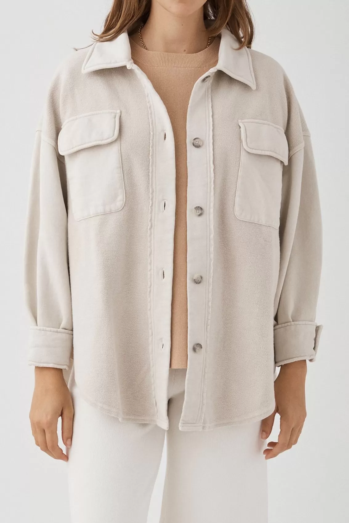 Women Arcaa Jackets>Bailey Shirt Jacket-Sand