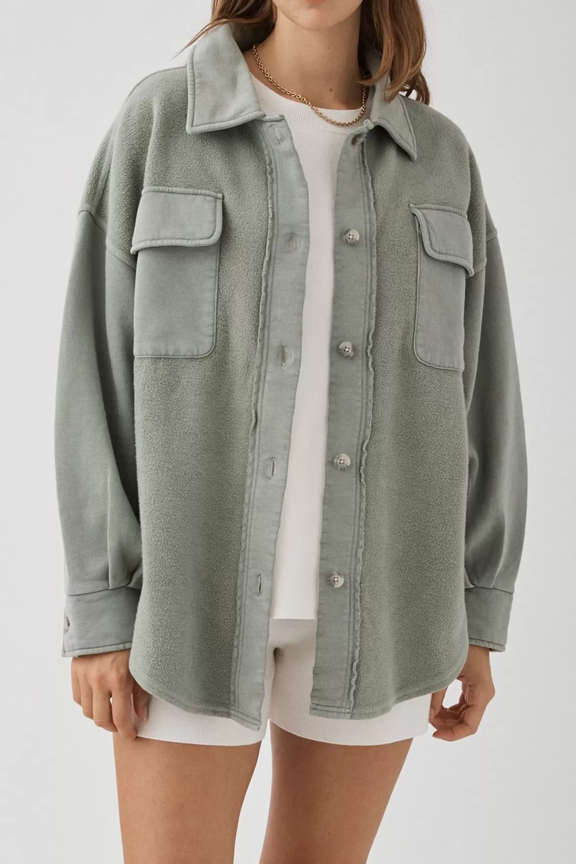 Women Arcaa Jackets>Bailey Shirt Jacket-Thyme