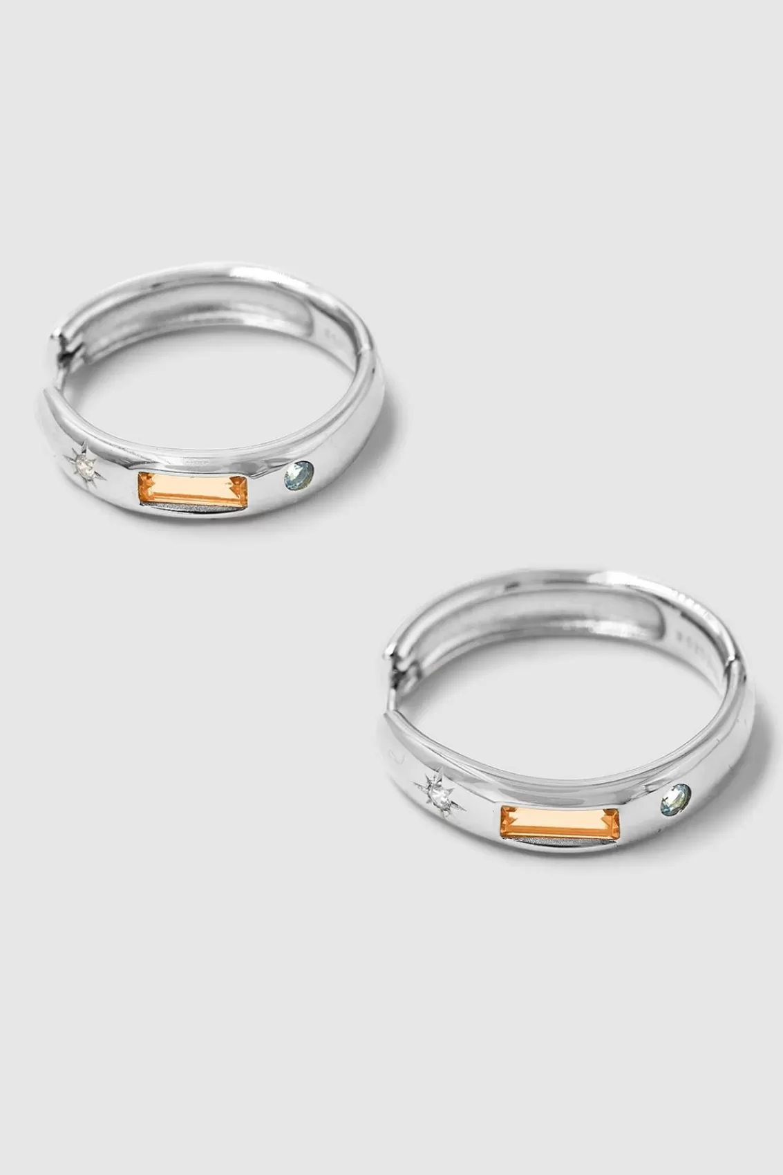 Women Arcaa Accessories>Brie Leon-Estella Hoops-Silver