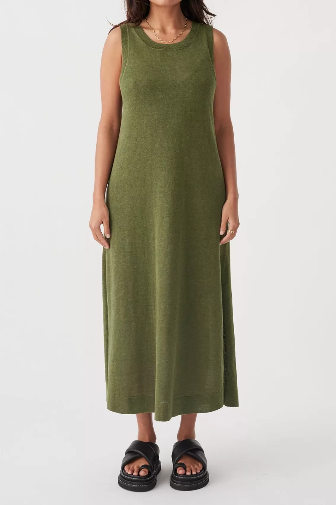 Women Arcaa Lightweight Knitwear>Brie Long Dress-Caper