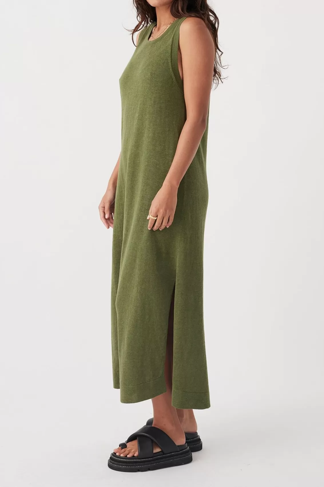 Women Arcaa Lightweight Knitwear>Brie Long Dress-Caper