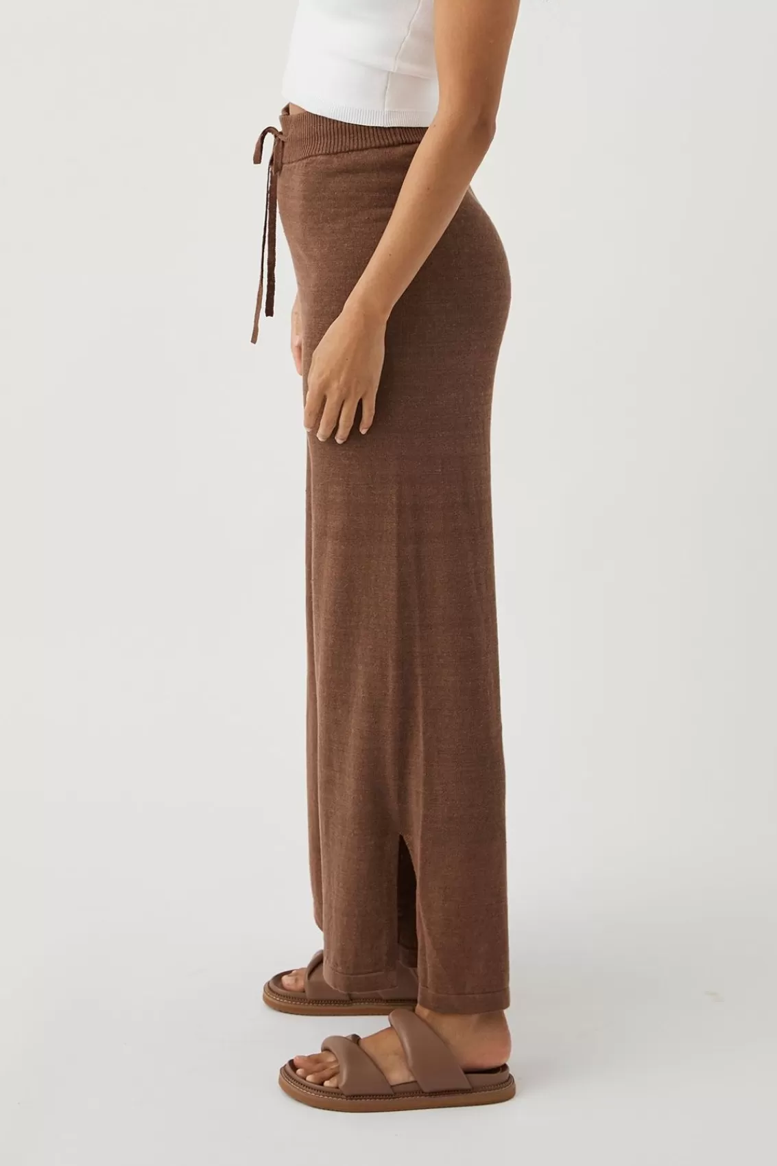 Women Arcaa Lightweight Knitwear>Brie Pant-Chocolate