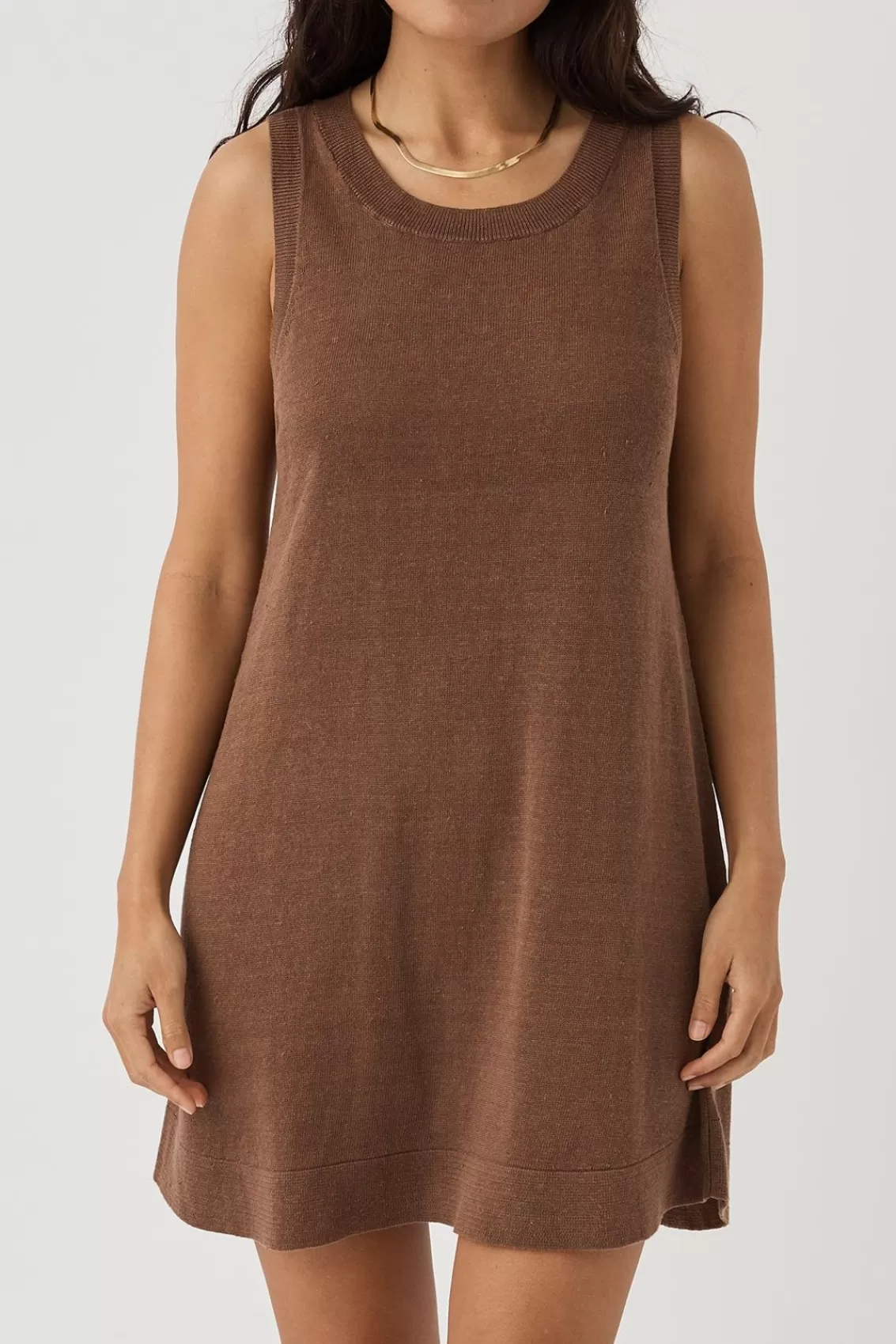 Women Arcaa Dresses>Brie Shift Dress-Chocolate