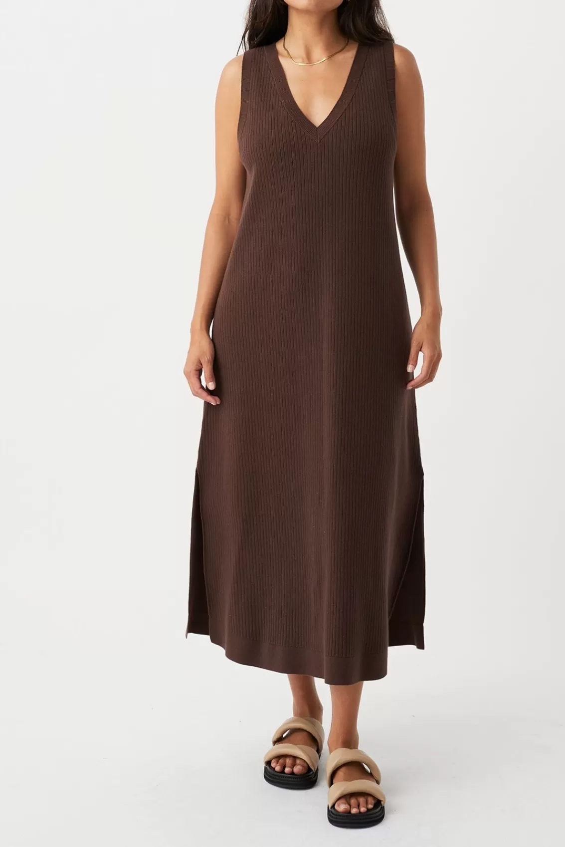 Women Arcaa Dresses>Clara Dress-Chocolate