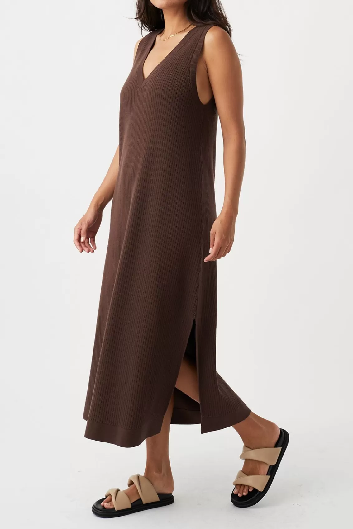 Women Arcaa Dresses>Clara Dress-Chocolate