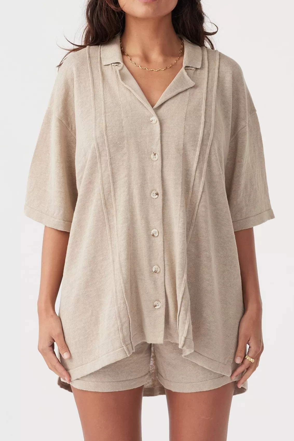 Women Arcaa Tops>Darcy Shirt-Taupe