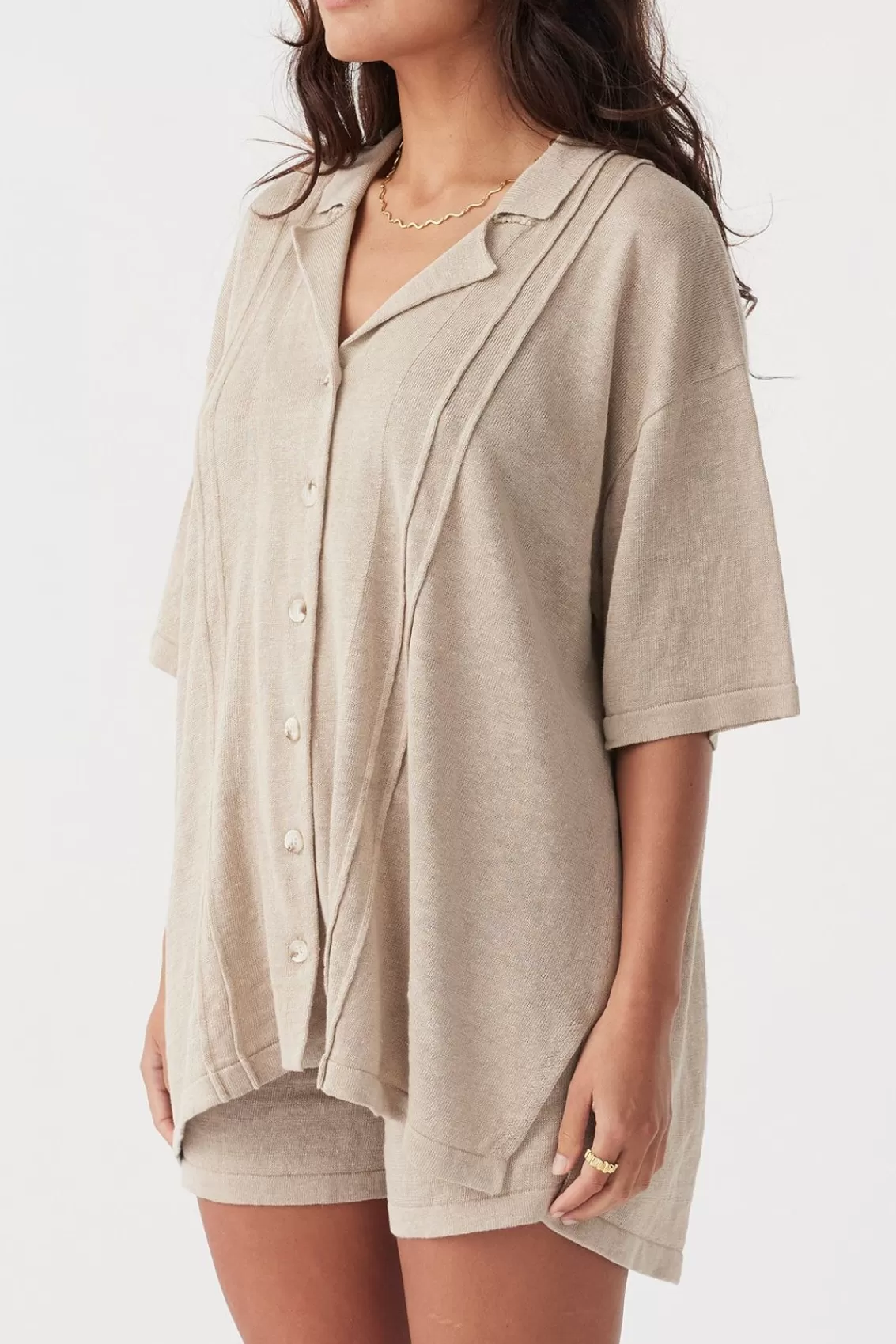 Women Arcaa Tops>Darcy Shirt-Taupe