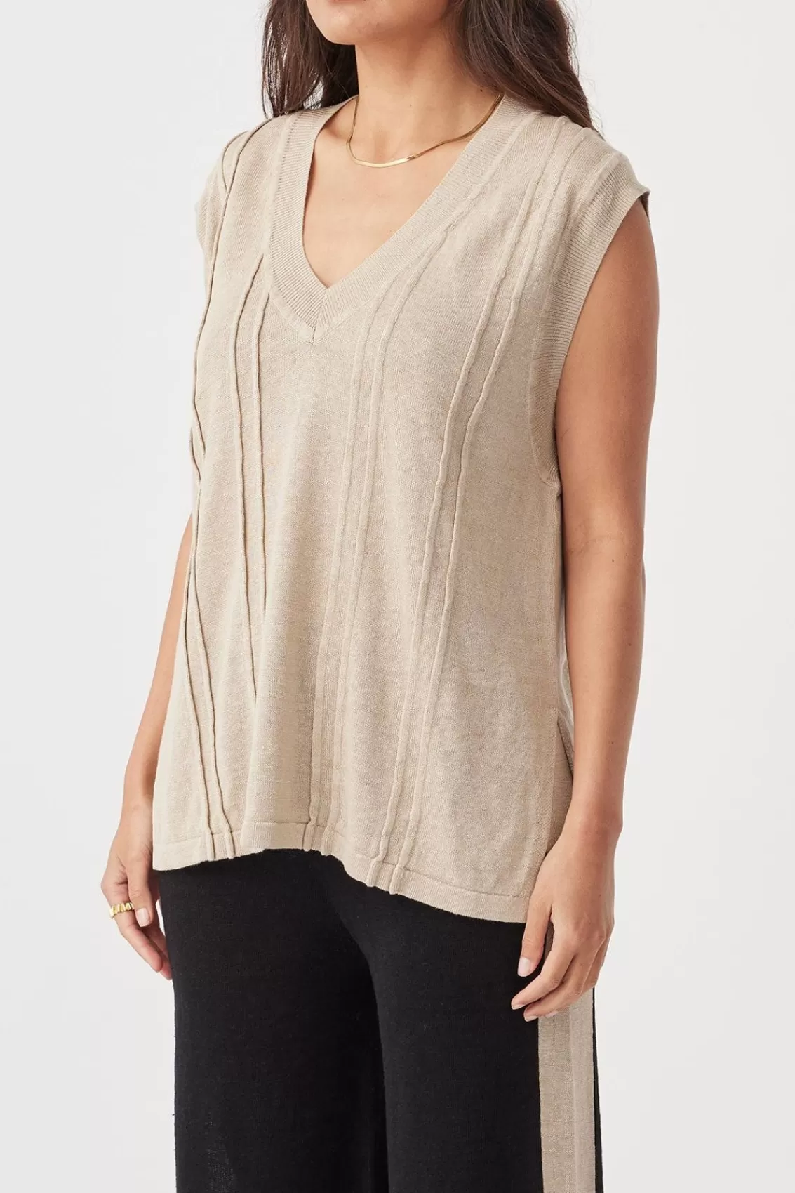 Women Arcaa Tops>Darcy Vest-Taupe