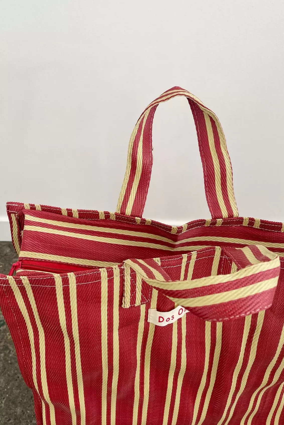 Women Arcaa Bags>Dos Ombre-Bengali Bag-Cherry Beige Stripe