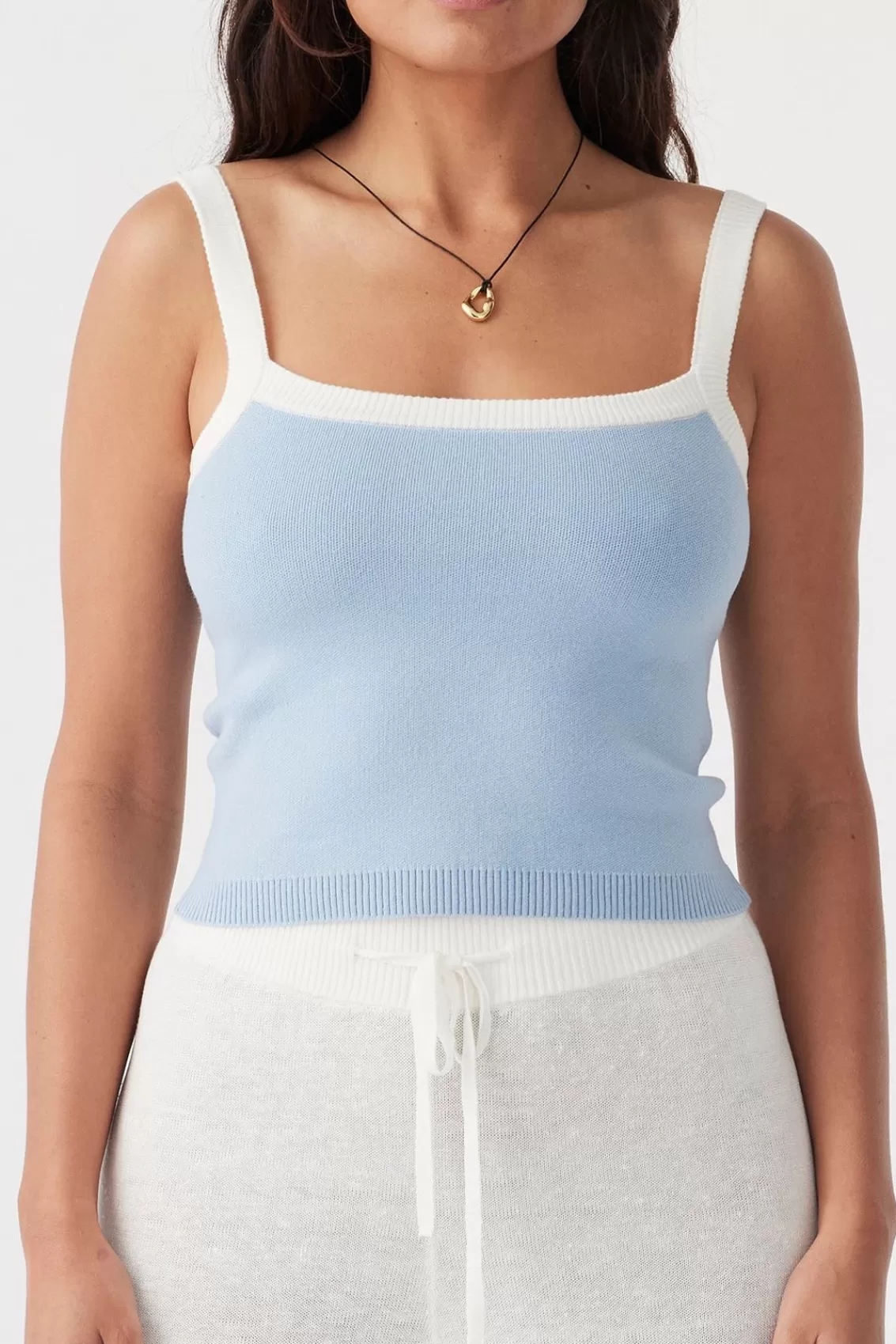 Women Arcaa Tops>Duke Tank-Sky & Cream