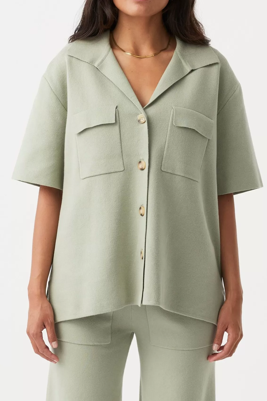 Women Arcaa Tops>Easton Shirt-Sage