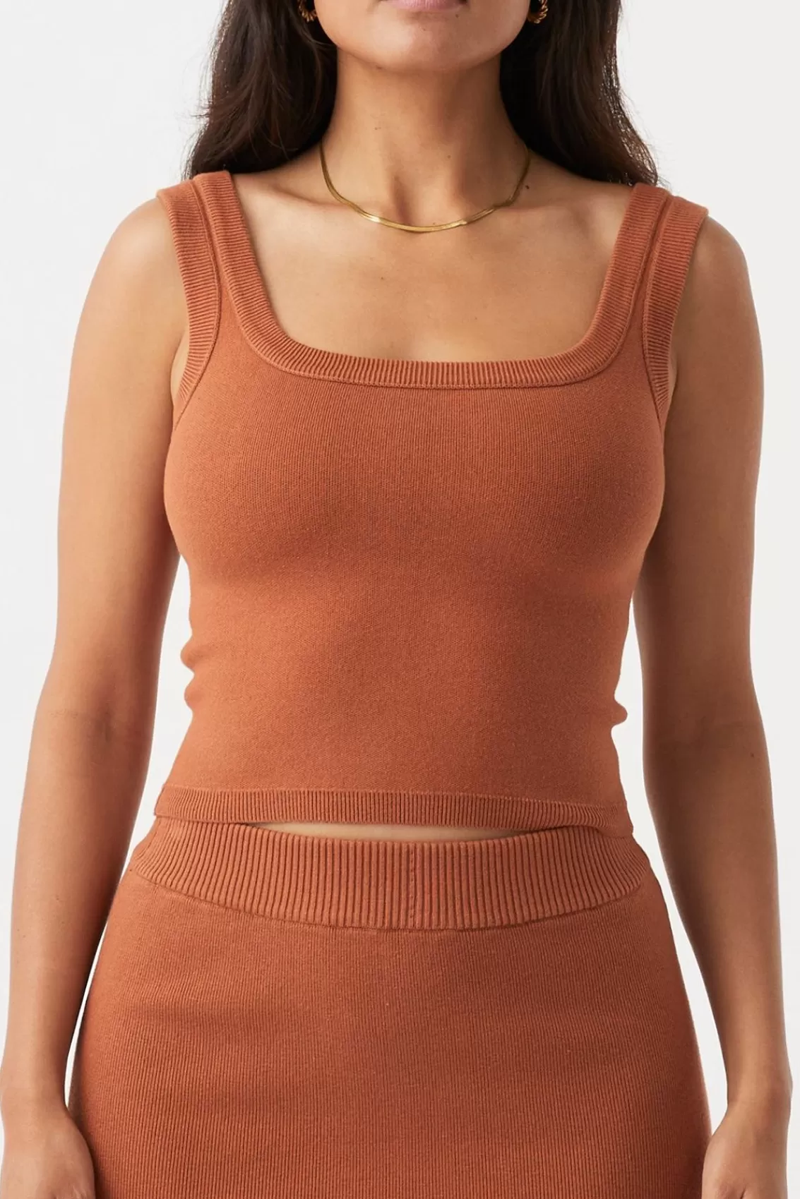 Women Arcaa Tops>Esta Tank-Tobacco