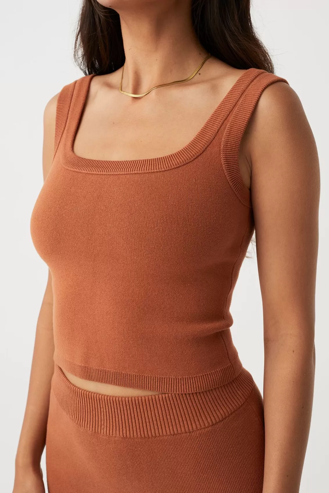 Women Arcaa Tops>Esta Tank-Tobacco