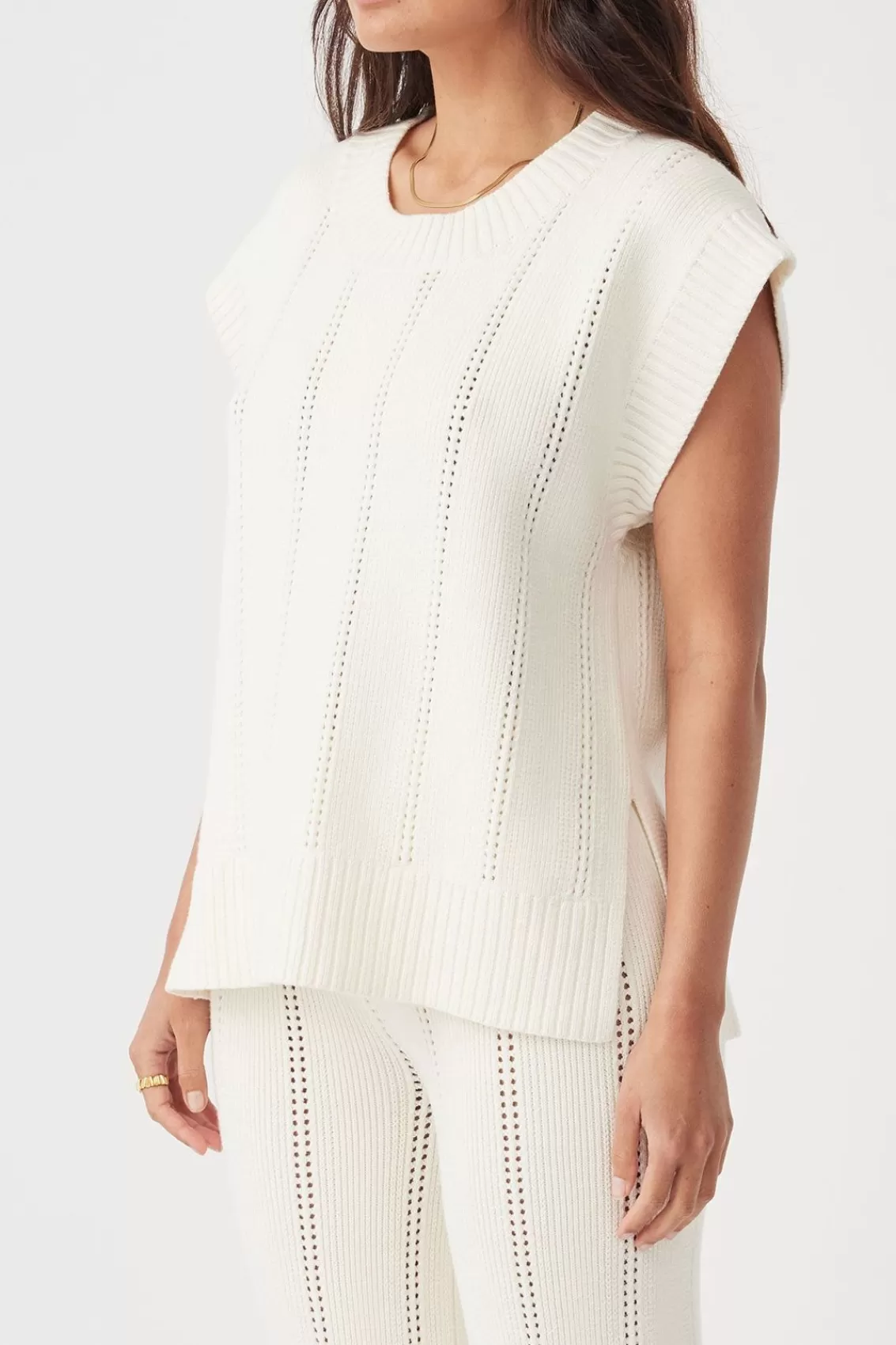 Women Arcaa Knitwear>Eva Vest-Cream