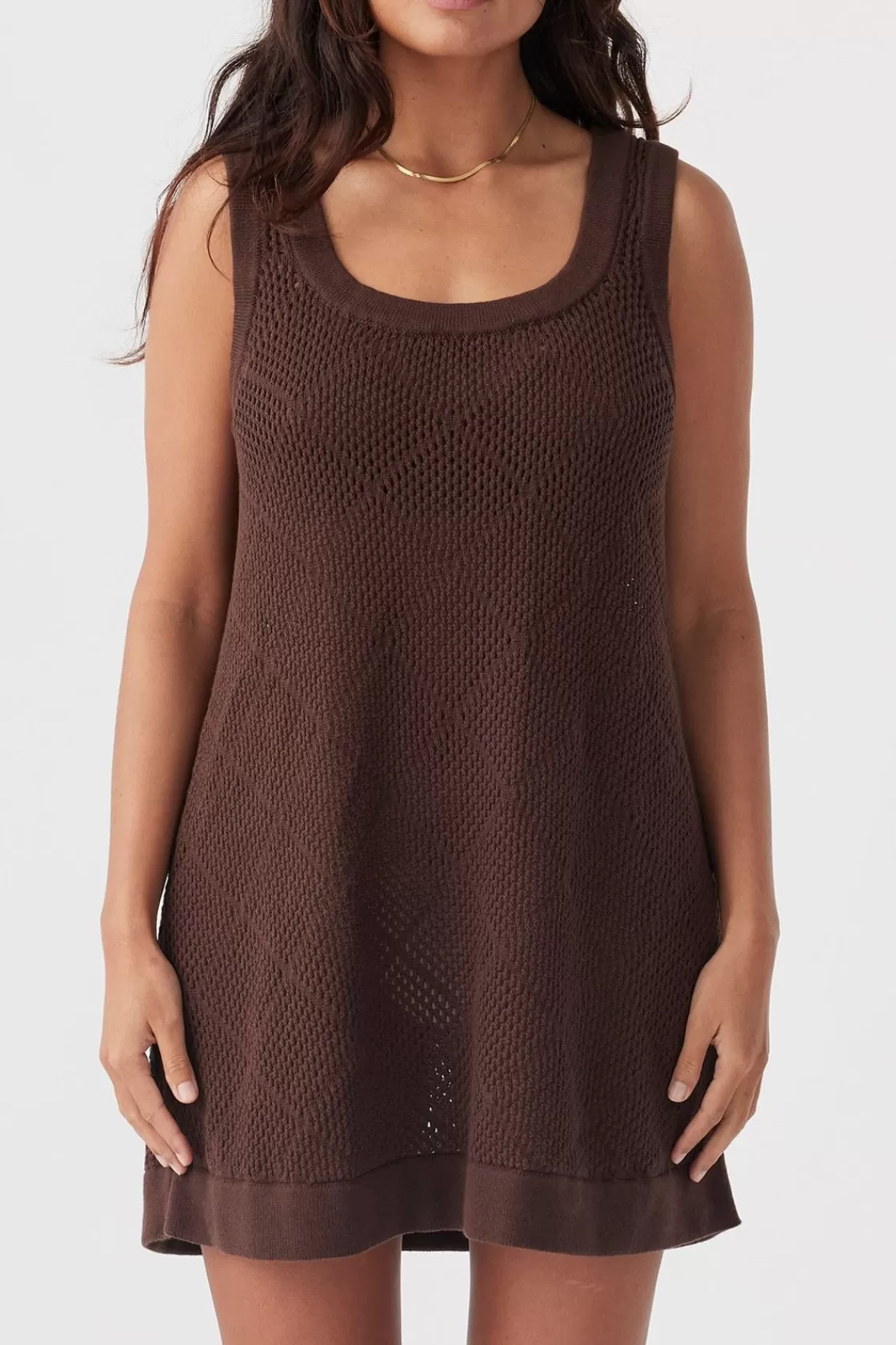 Women Arcaa Dresses>Ezra Mini Dress-Chocolate