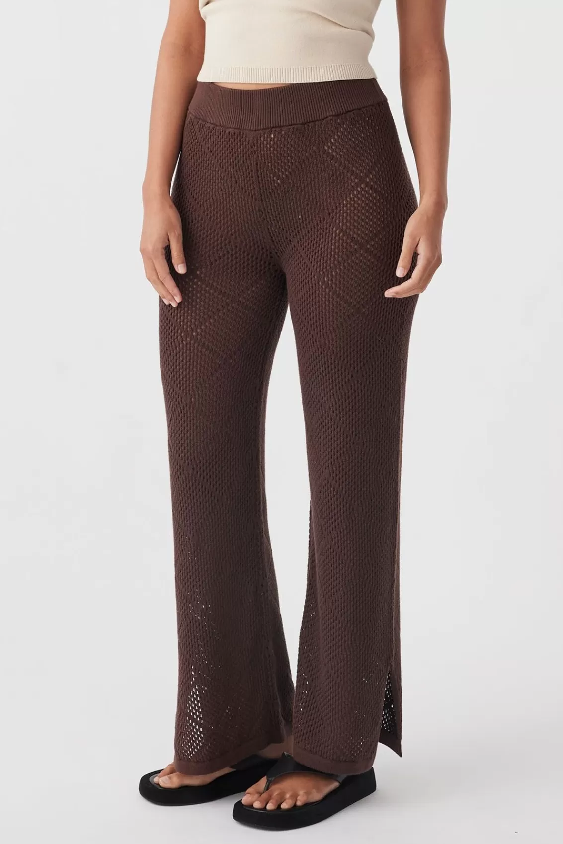 Women Arcaa Knitwear>Ezra Pant-Chocolate