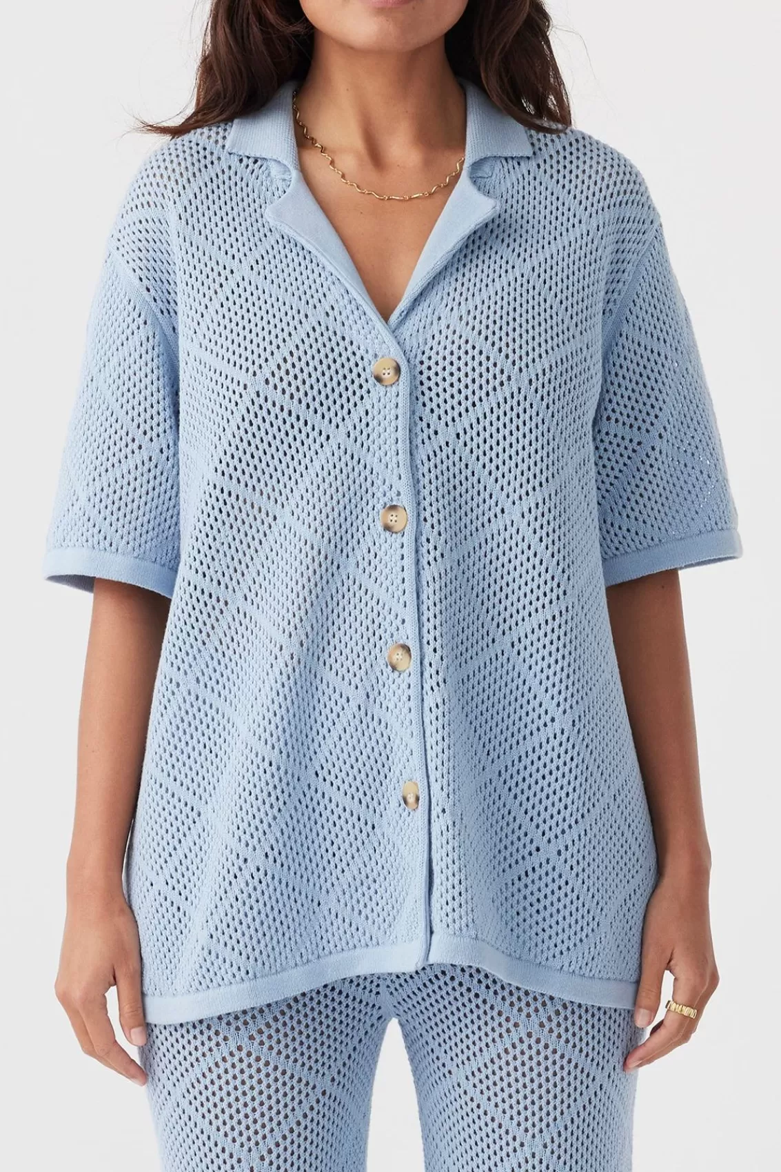 Women Arcaa Tops>Ezra Shirt-Sky