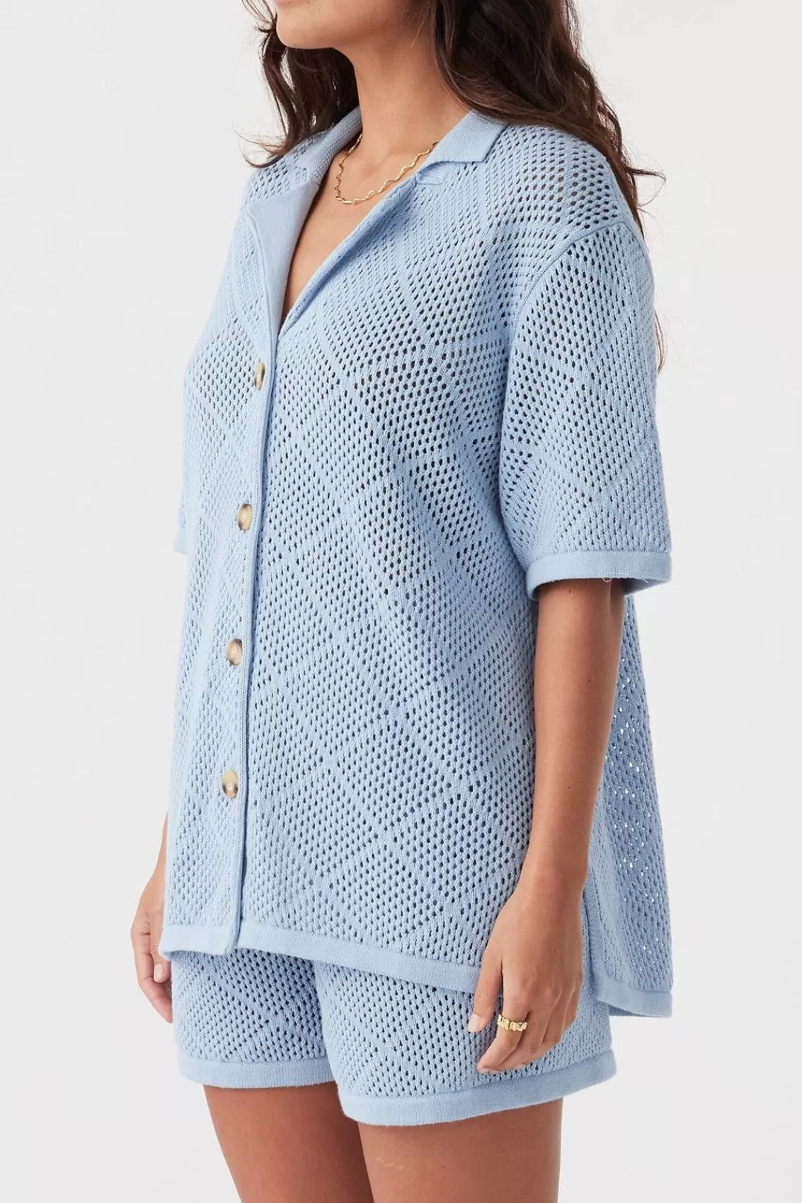 Women Arcaa Tops>Ezra Shirt-Sky