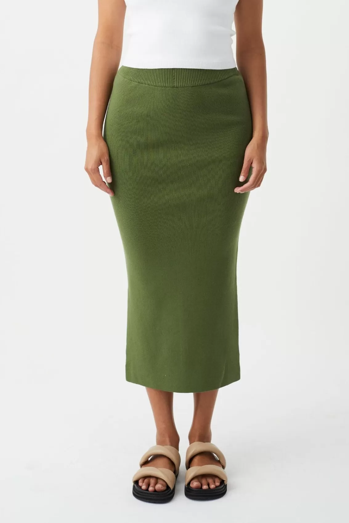 Women Arcaa Bottoms>Harper Organic Knit Skirt-Caper