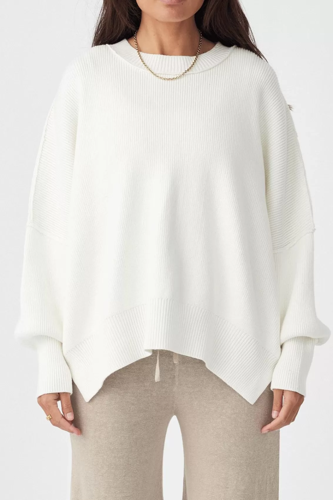 Women Arcaa Sweaters>Harper Organic Knit Sweater-Cream