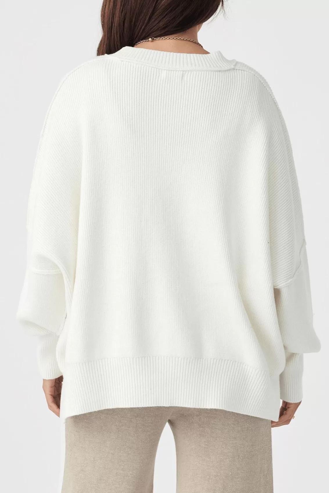 Women Arcaa Sweaters>Harper Organic Knit Sweater-Cream