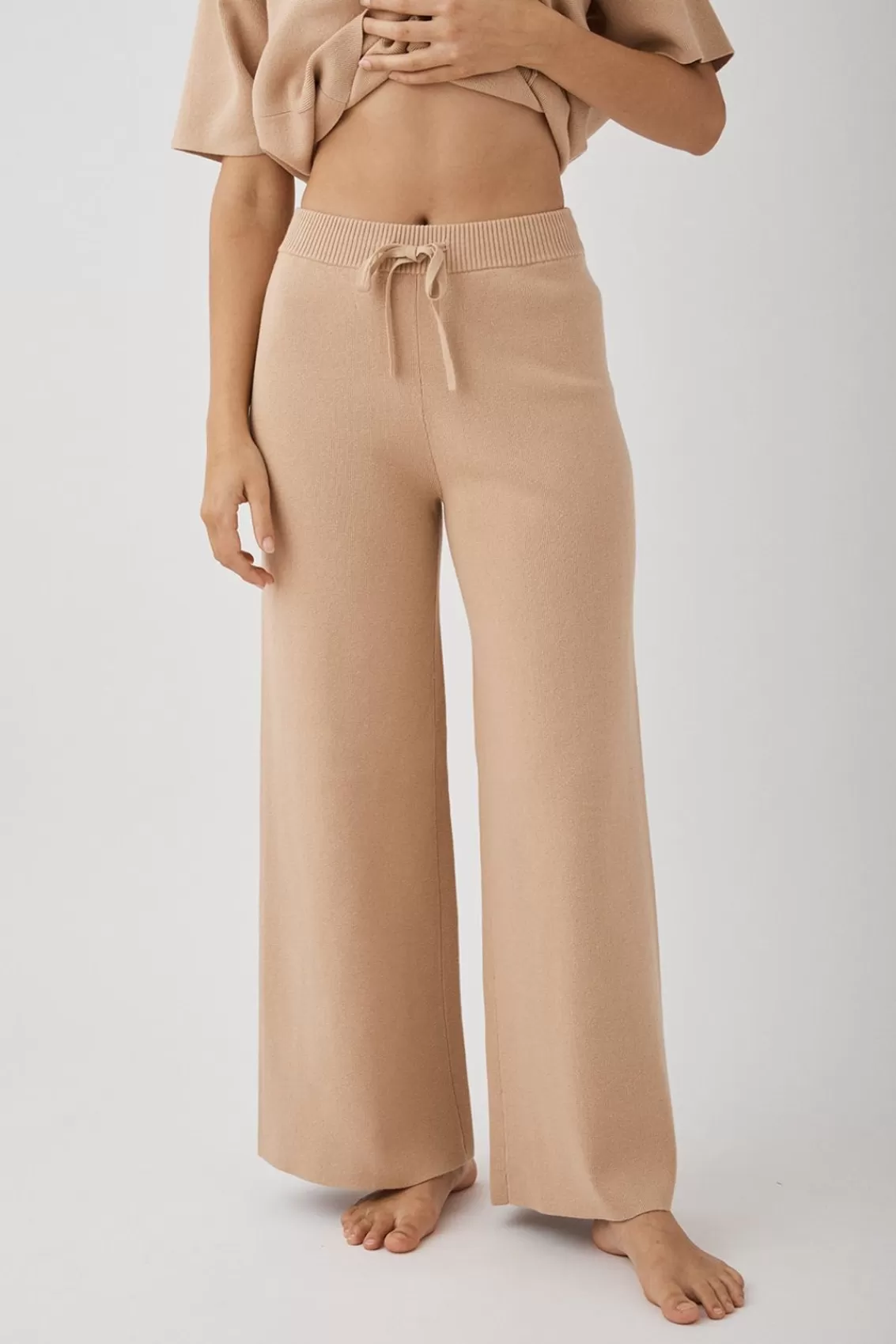 Women Arcaa Bottoms>Harriet Organic Knit Pants-Honey