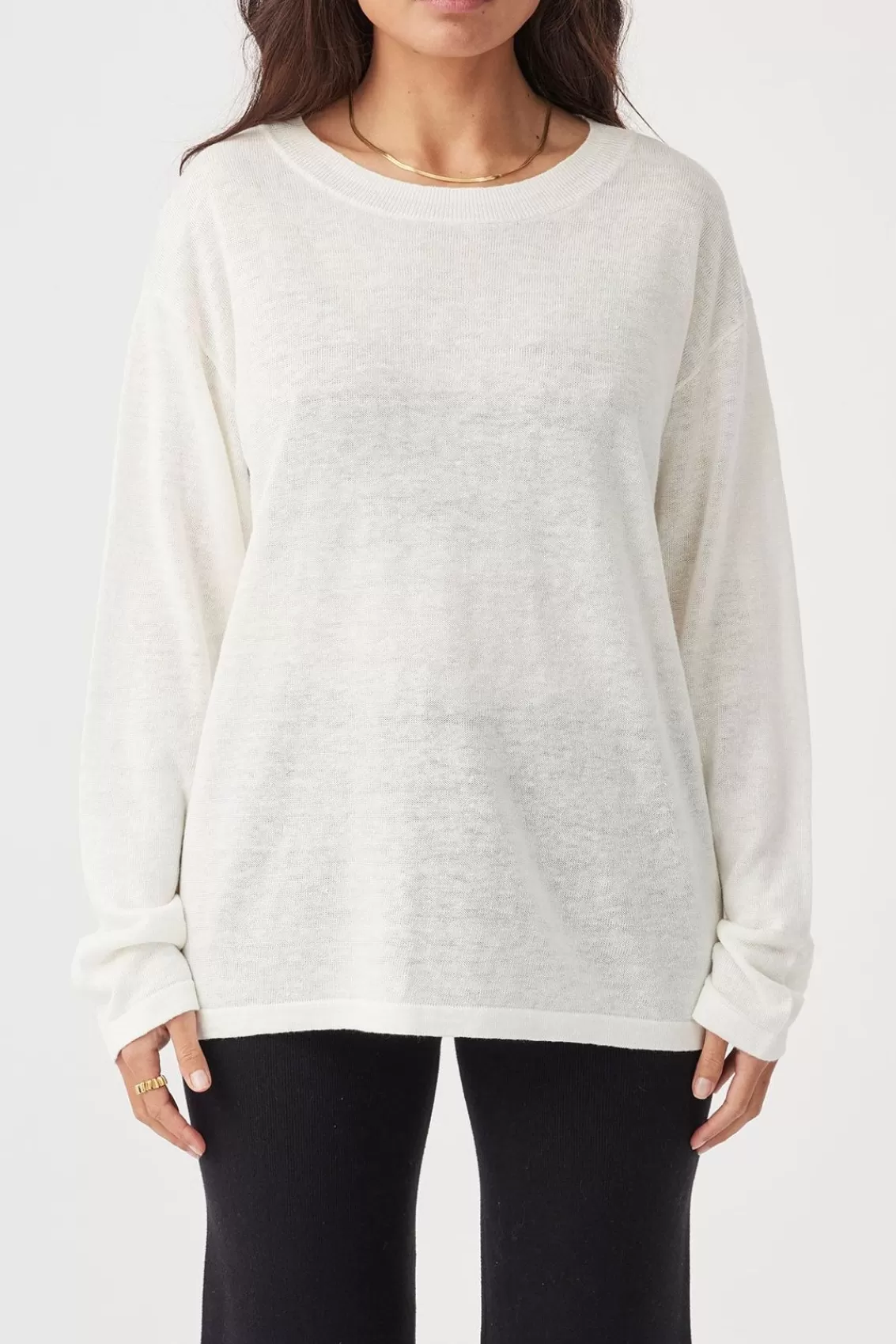 Women Arcaa Tops>Hugo Long Sleeve Tshirt-Cream