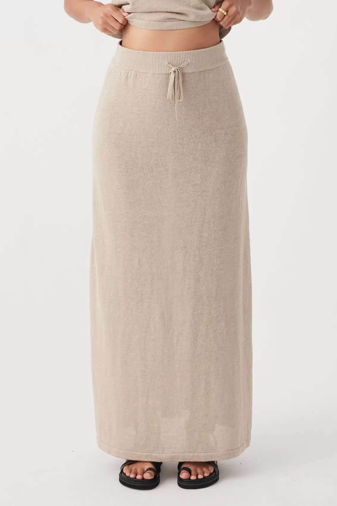 Women Arcaa Lightweight Knitwear>Hugo Skirt-Taupe