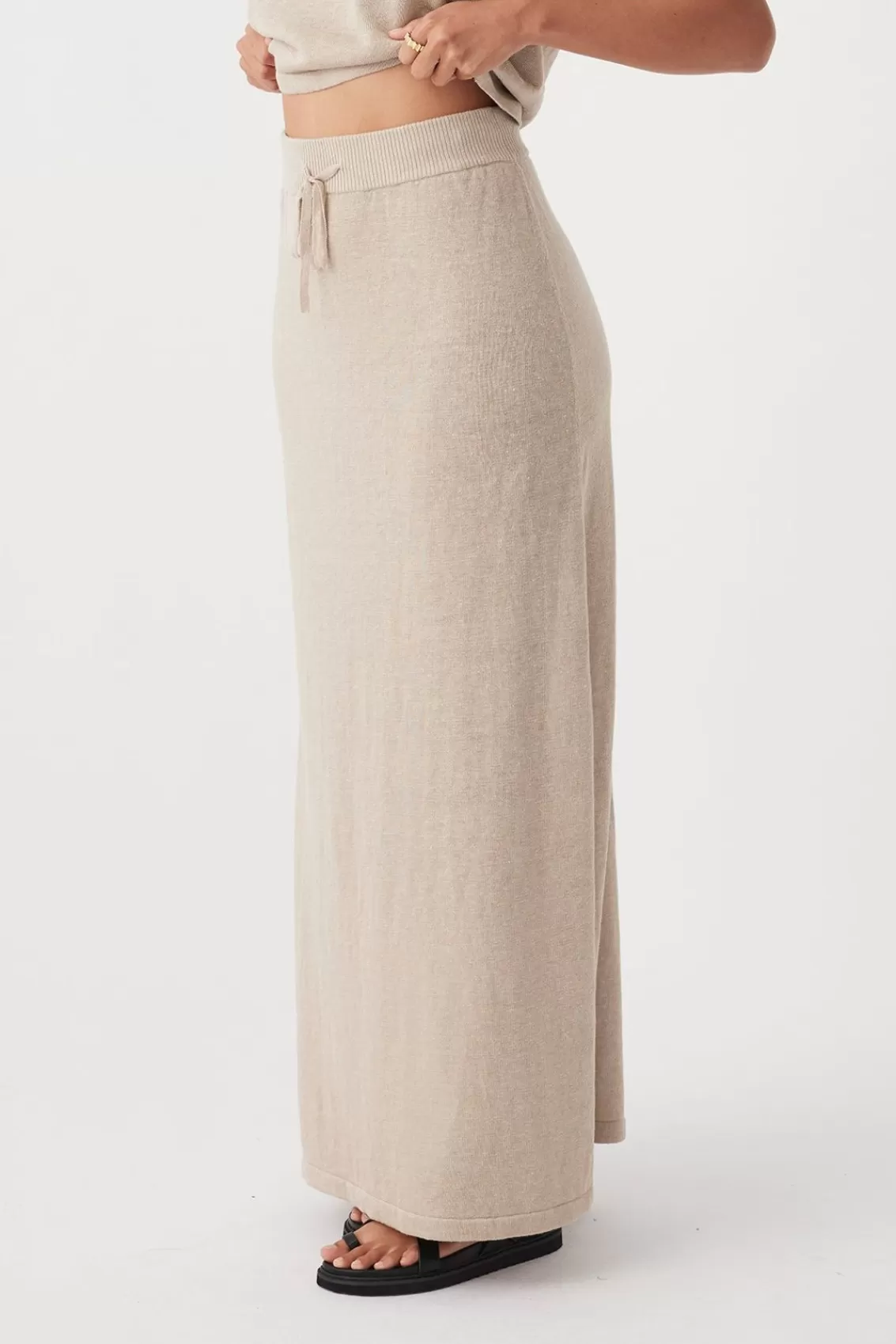 Women Arcaa Lightweight Knitwear>Hugo Skirt-Taupe