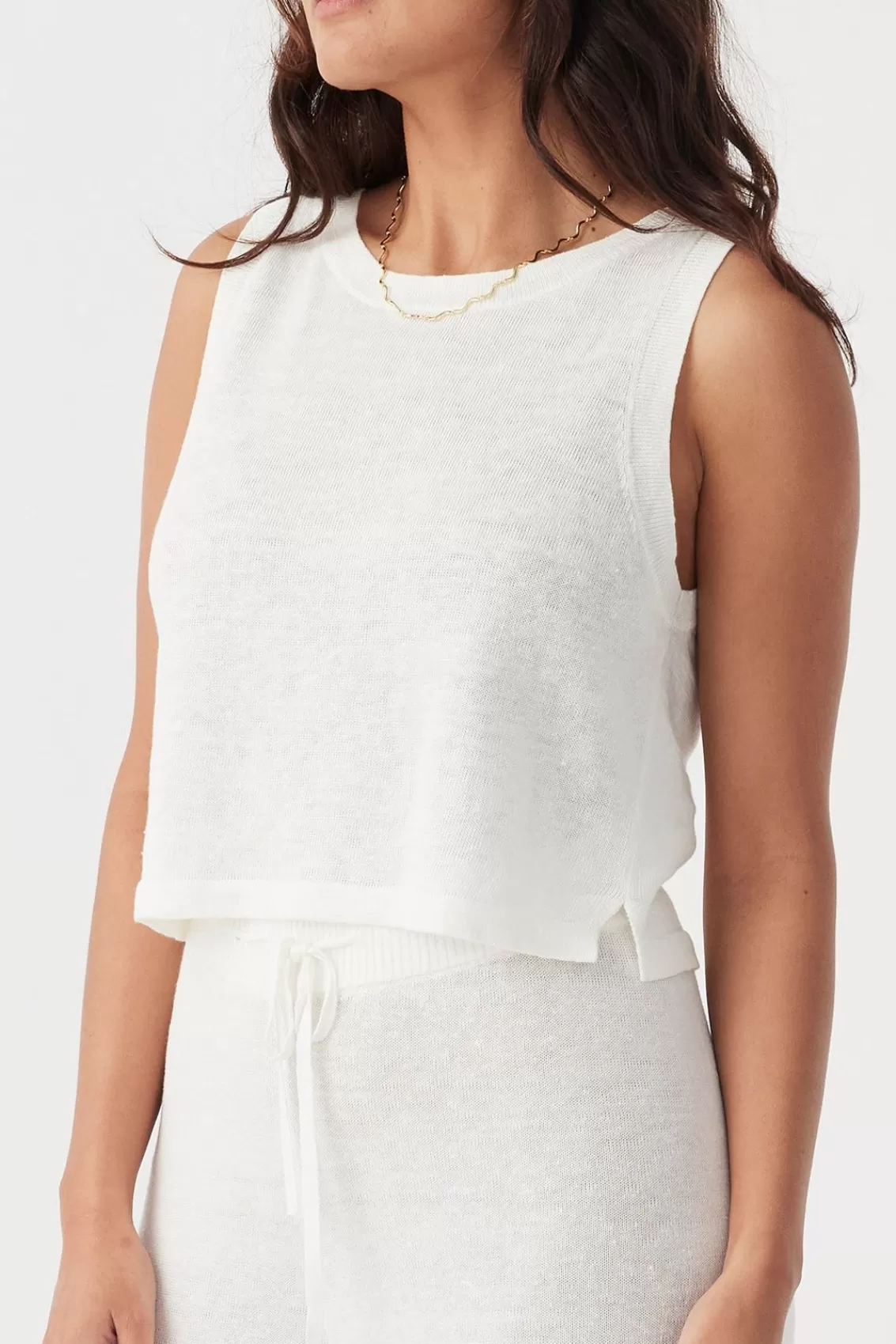 Women Arcaa Lightweight Knitwear>Hugo Tank-Cream