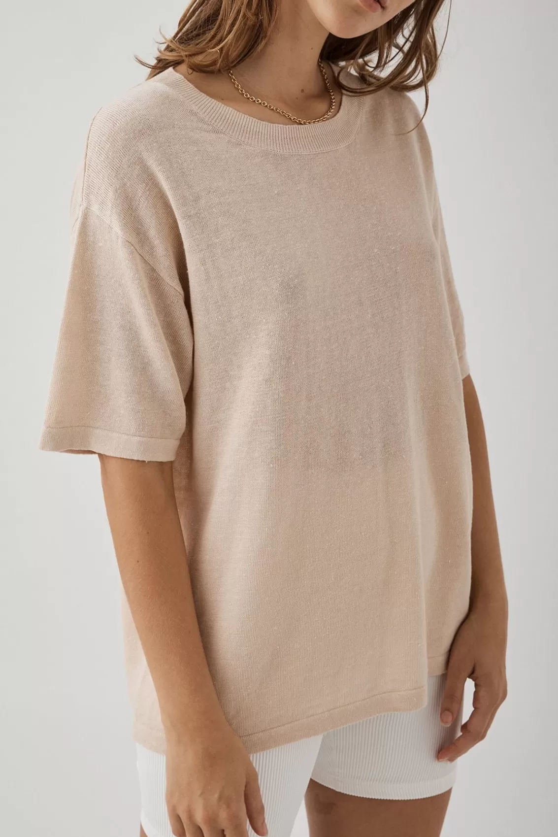 Women Arcaa Tops>Hugo Tshirt-Sand