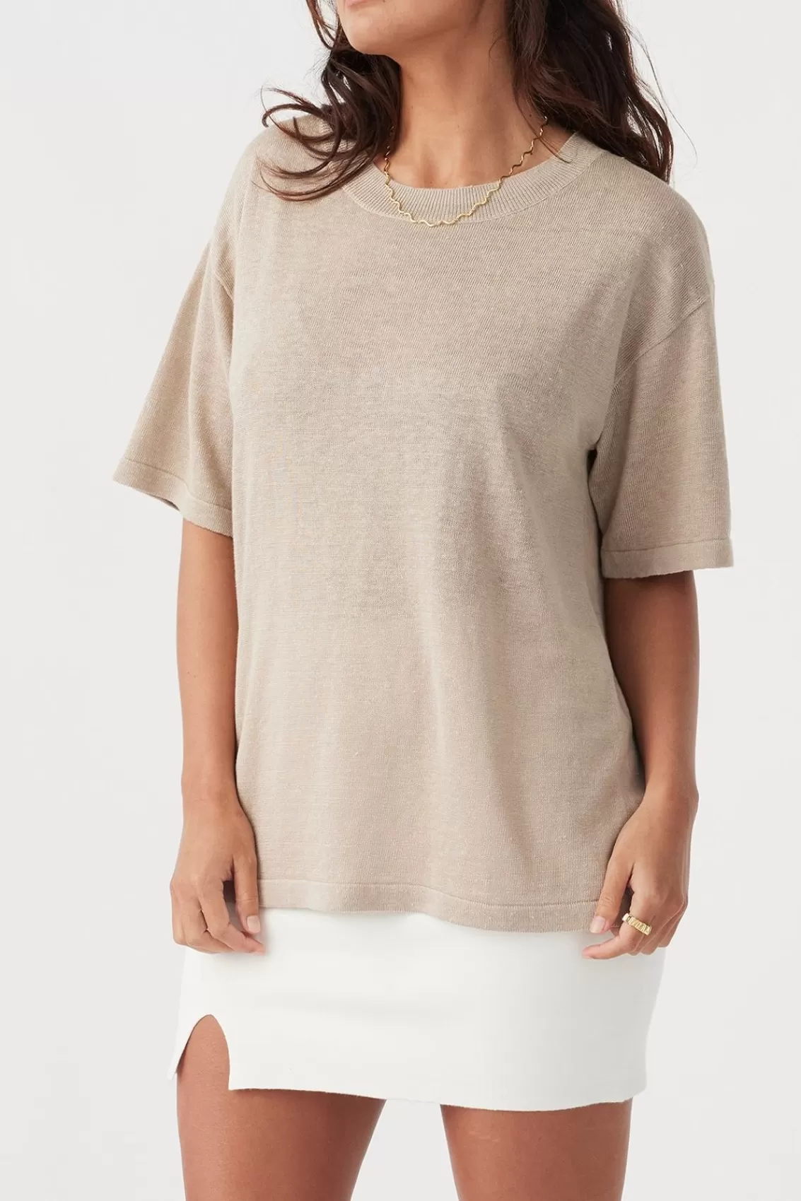 Women Arcaa Tops>Hugo Tshirt-Taupe