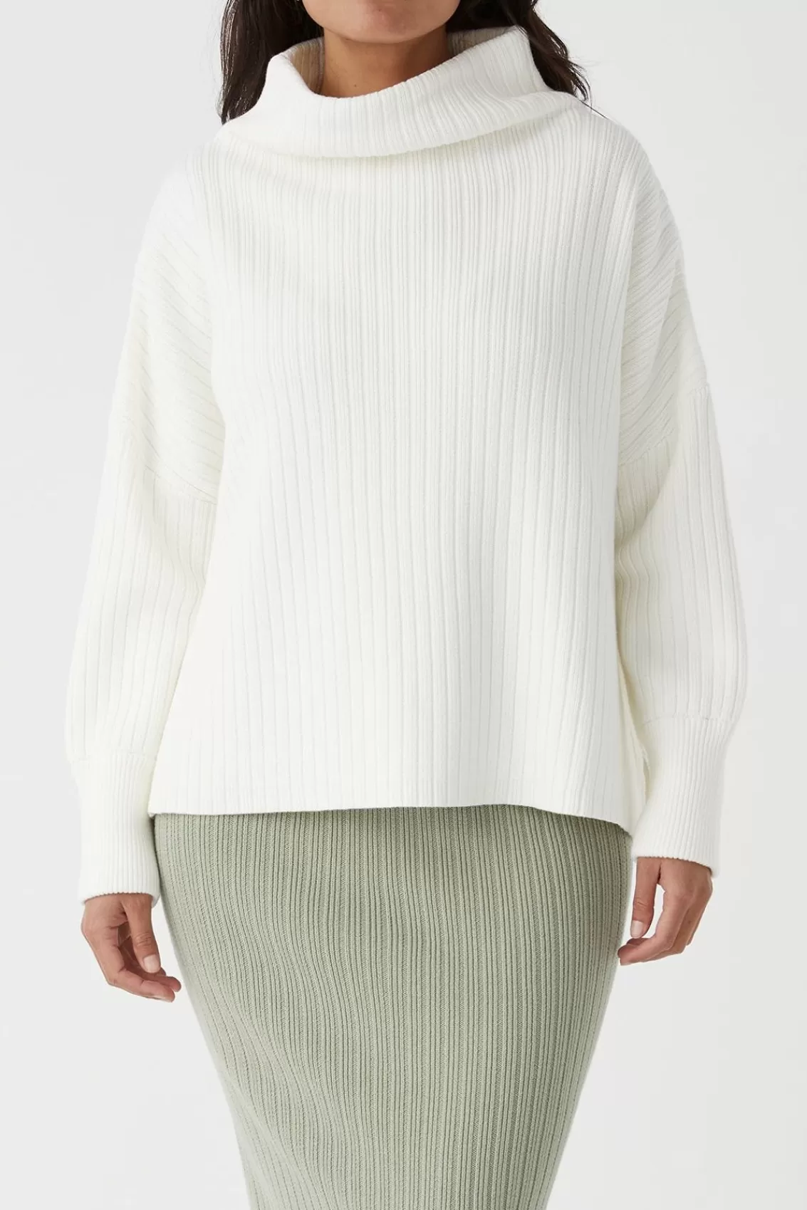 Women Arcaa Sweaters>Iris Knit Sweater-Cream