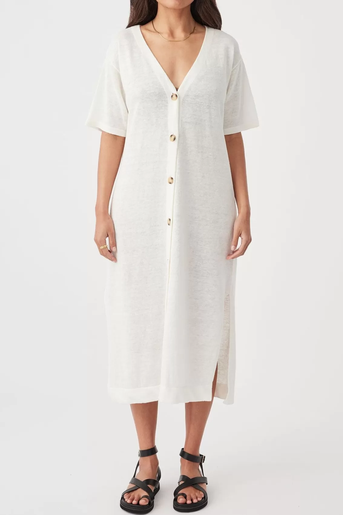 Women Arcaa Dresses>Julia Midi Dress-Cream