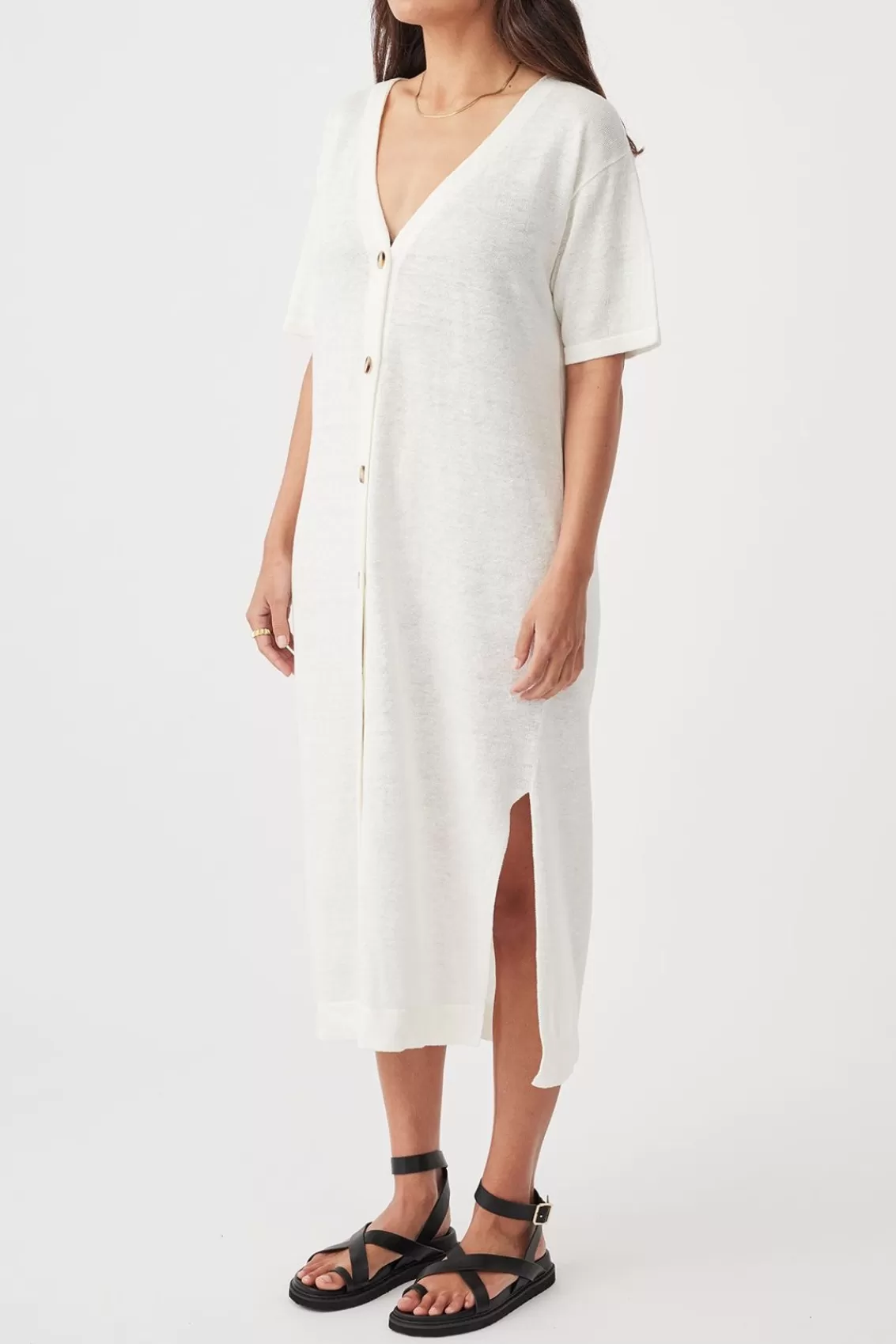 Women Arcaa Dresses>Julia Midi Dress-Cream