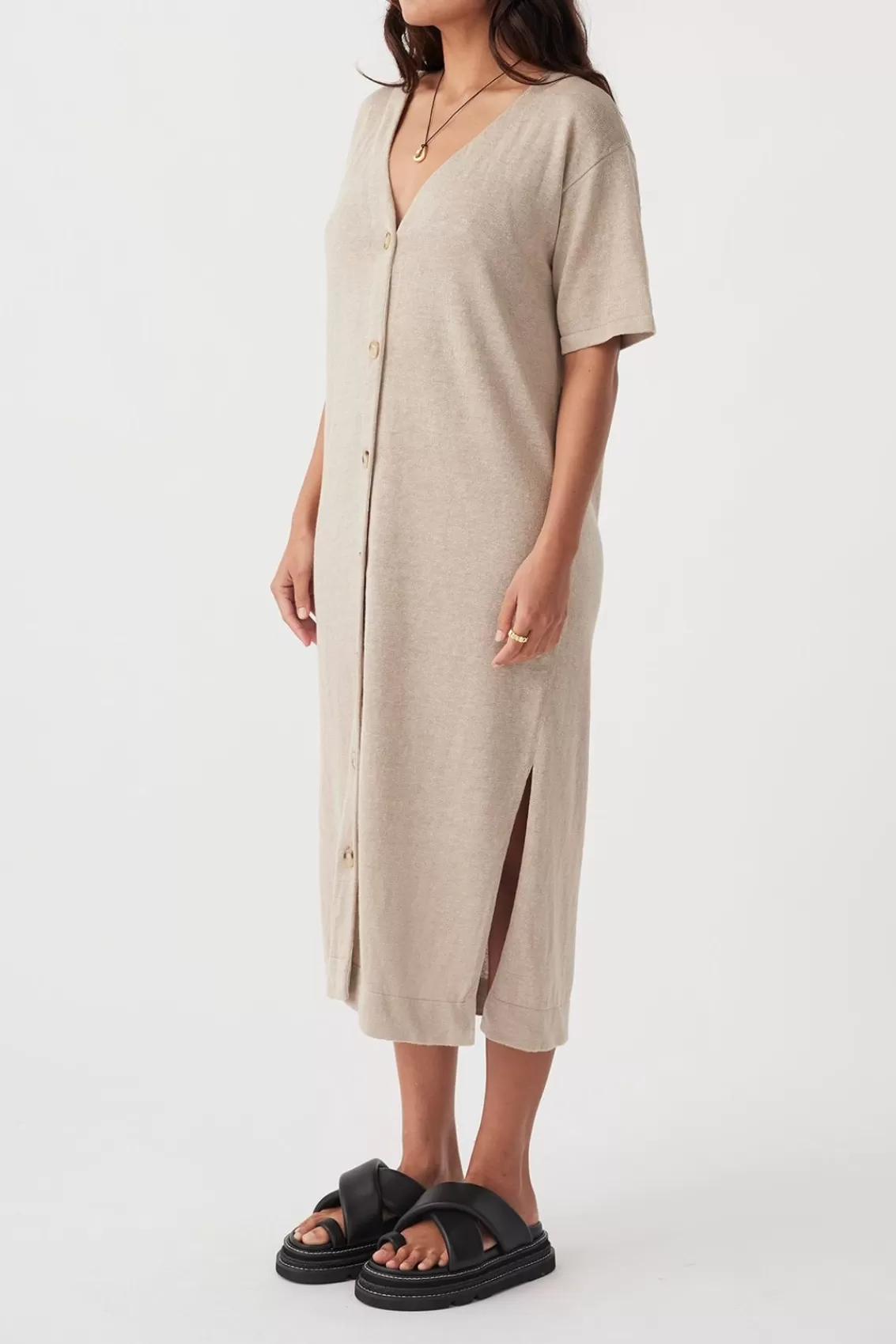 Women Arcaa Dresses>Julia Midi Dress-Taupe