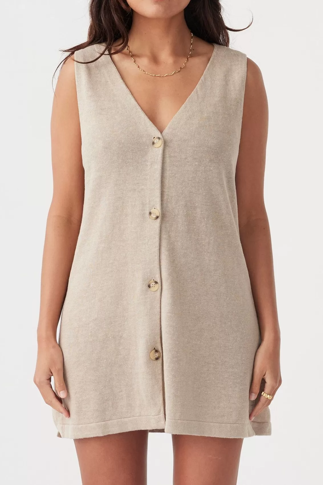 Women Arcaa Dresses>Julia Mini Dress-Taupe