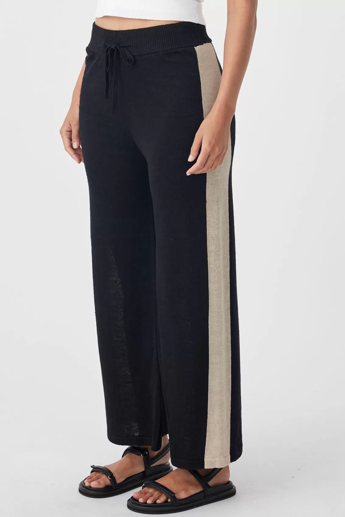 Women Arcaa Bottoms>Larri Pant-Black & Taupe