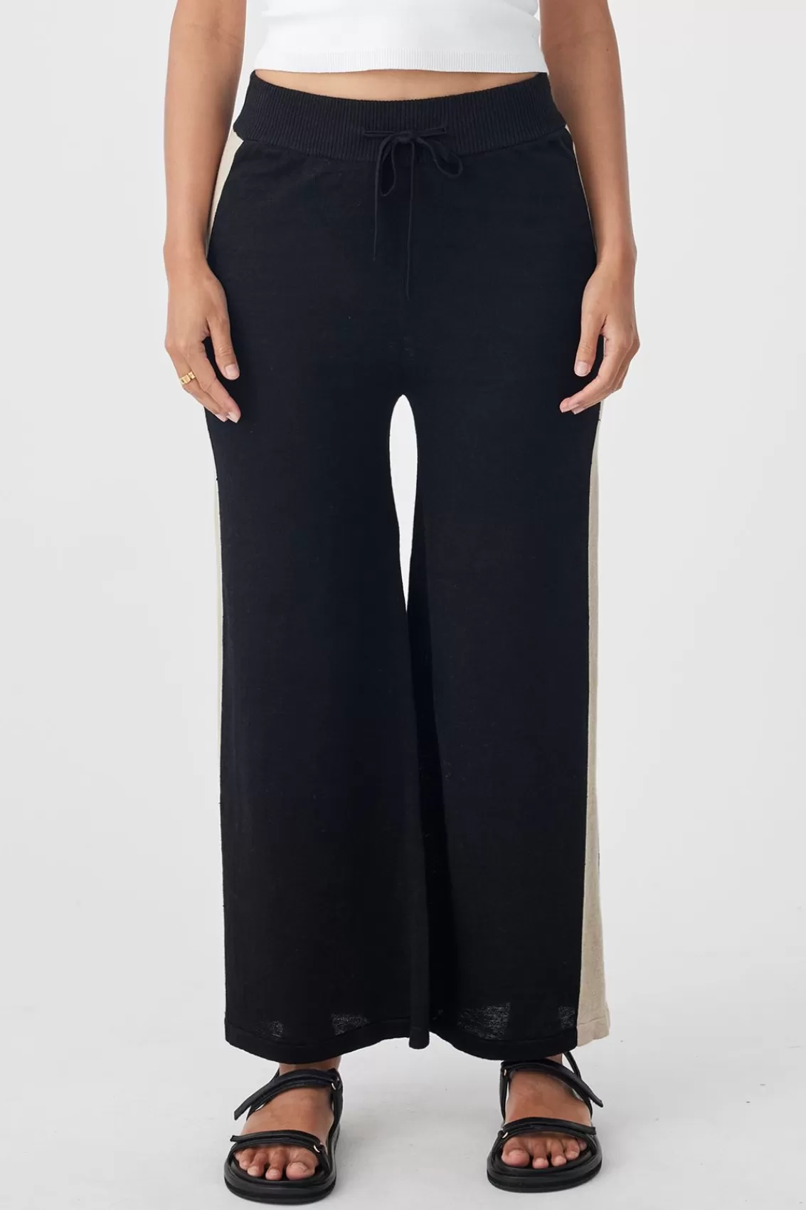 Women Arcaa Bottoms>Larri Pant-Black & Taupe