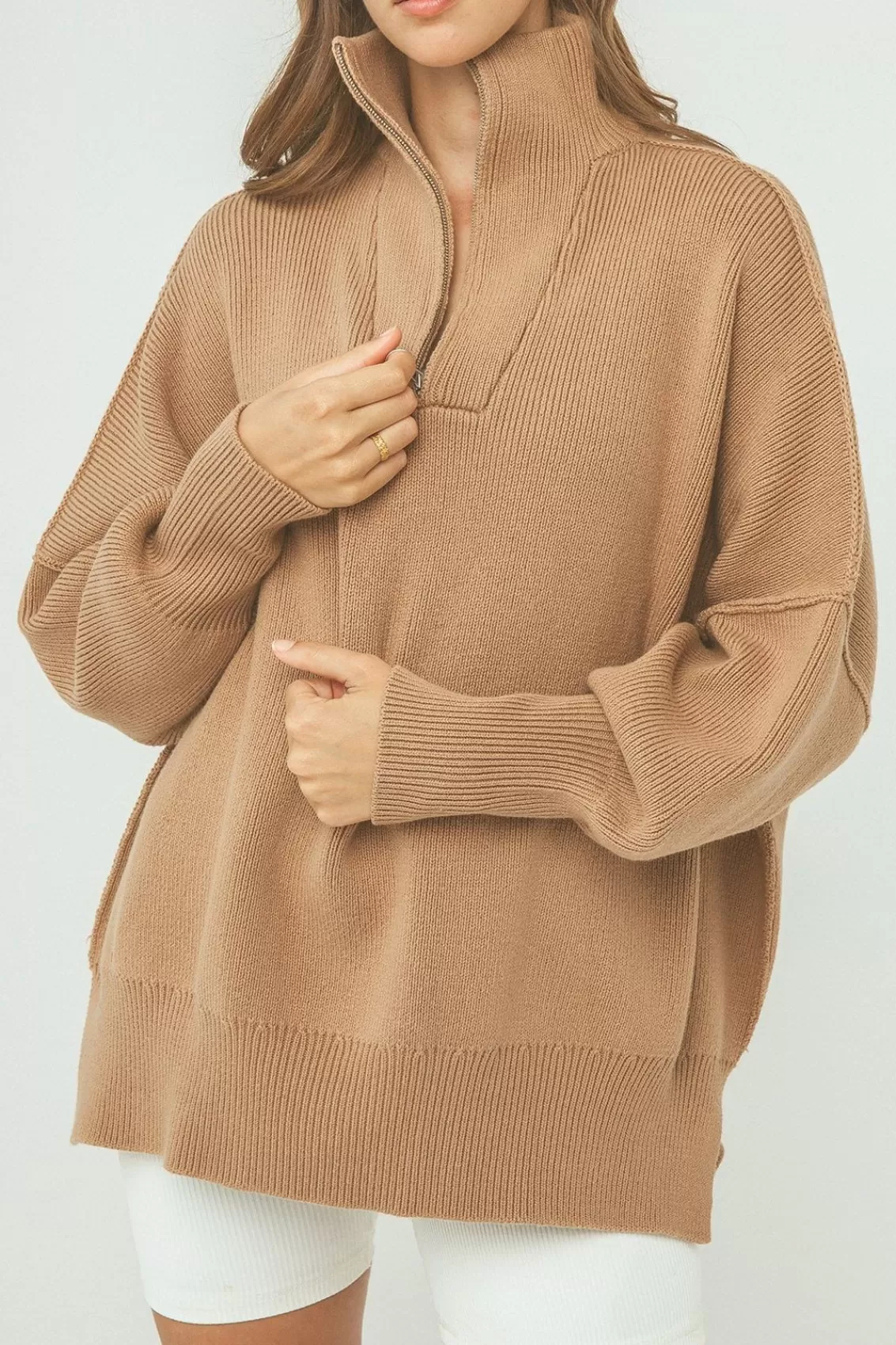 Women Arcaa Sweaters>London Zip Sweater-Manuka