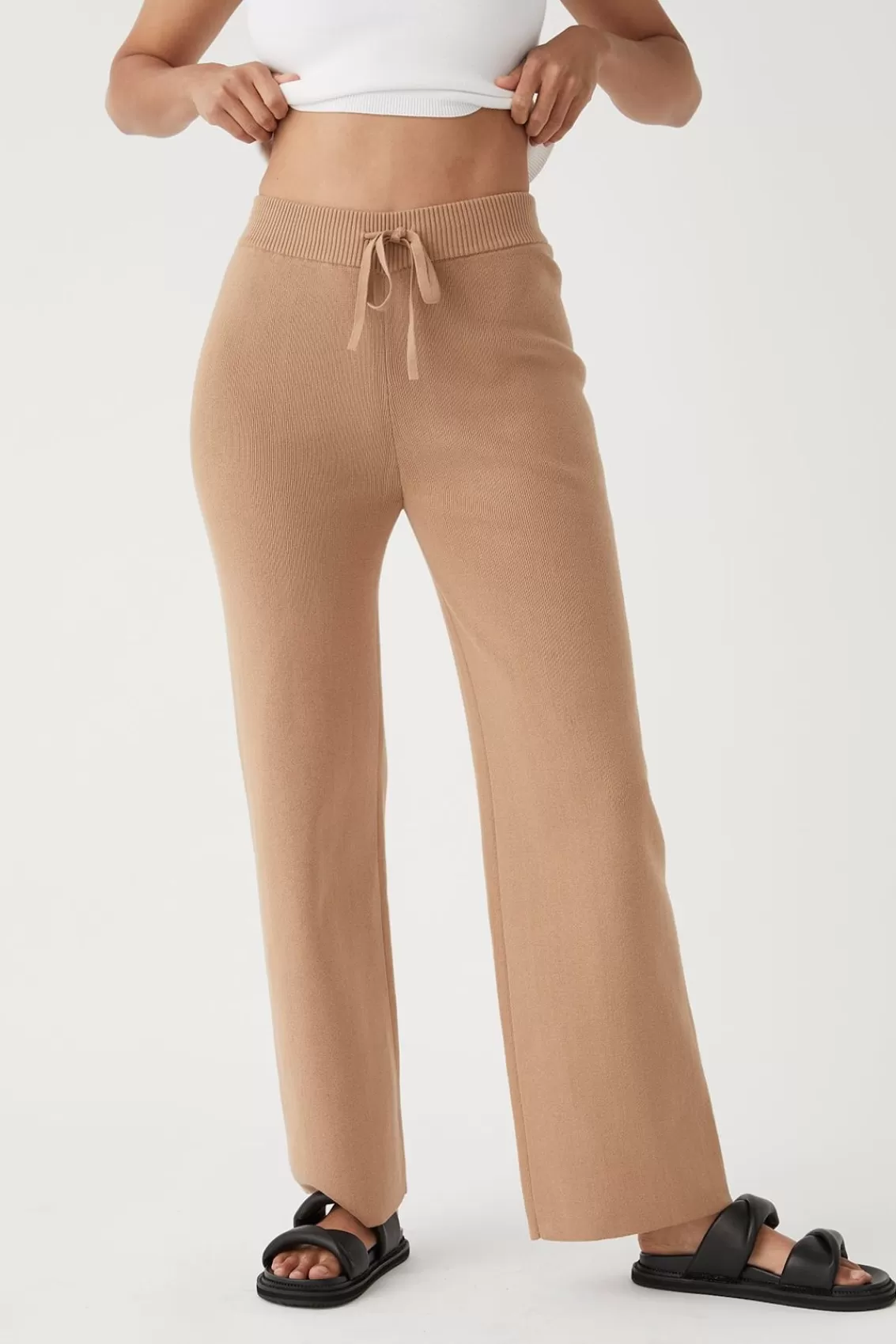 Women Arcaa Bottoms>Noa Organic Knit Pants-Manuka