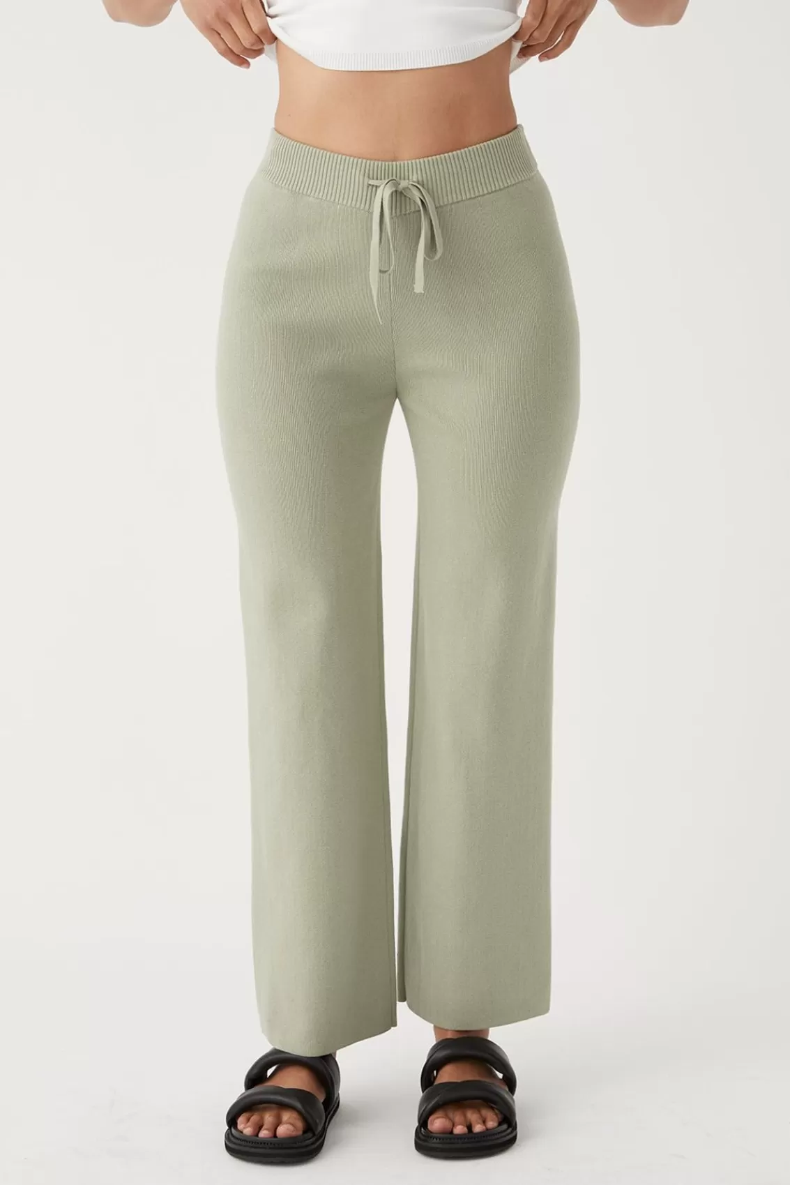 Women Arcaa Bottoms>Noa Organic Knit Pants-Sage