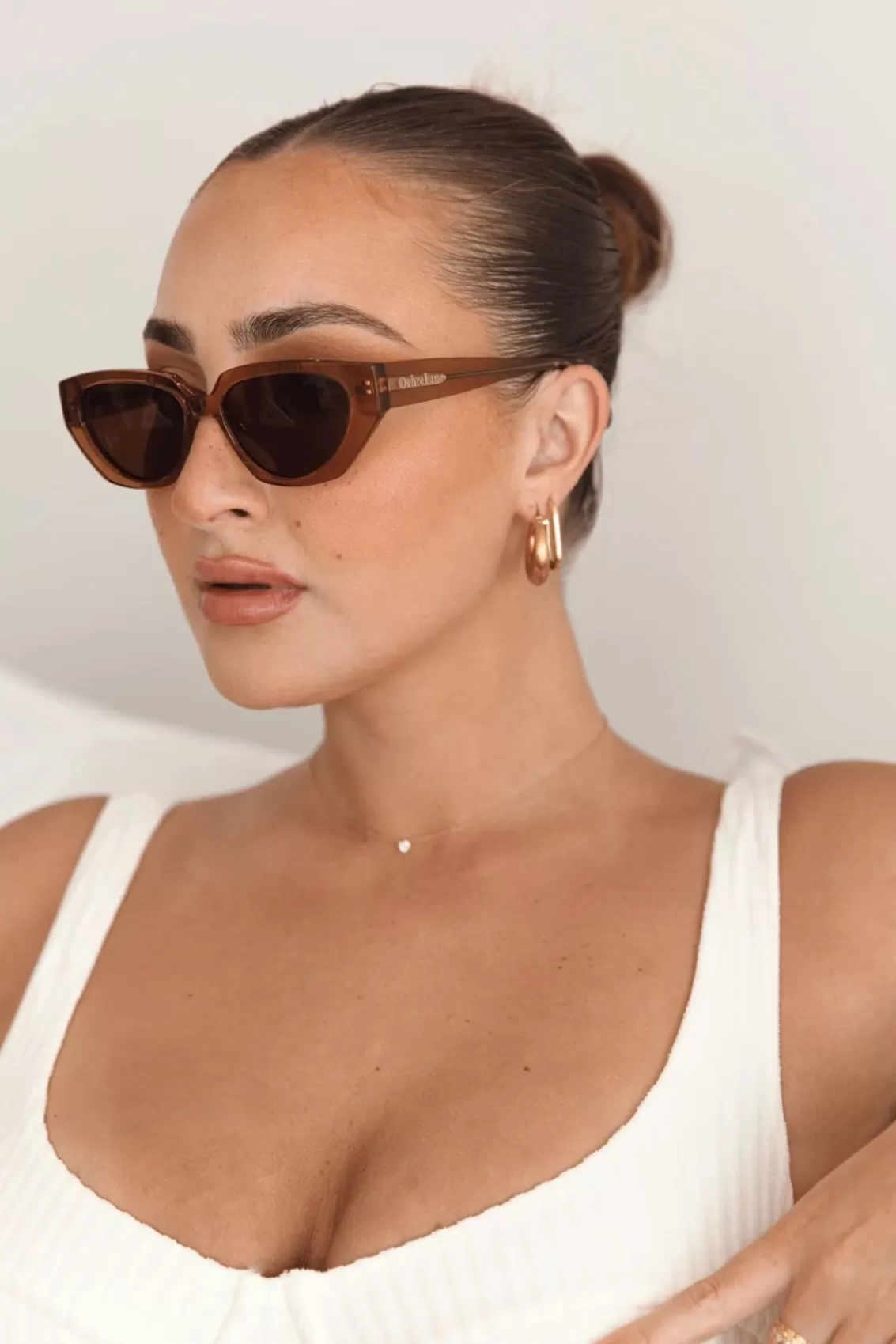 Women Arcaa Sunglasses>Ochre Lane Eyewear-Freya-Clay