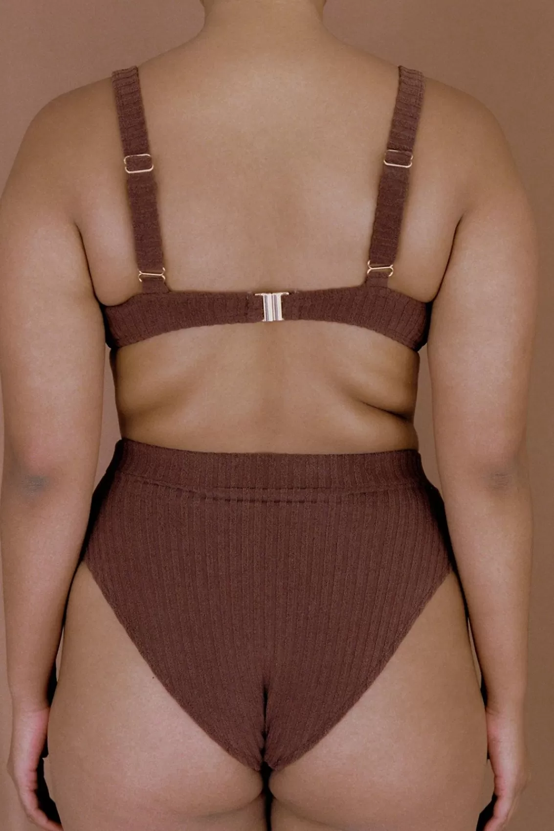 Women Arcaa Swimwear>Ochre Lane-Towelling Balconette Bra-Cocoa