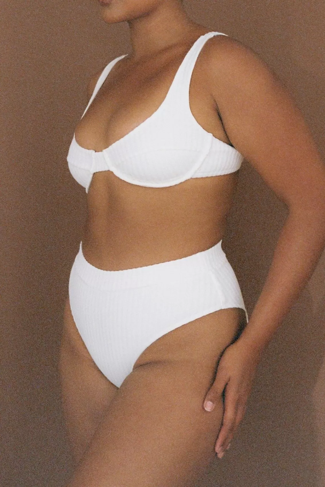 Women Arcaa Swimwear>Ochre Lane-Towelling Balconette Bra-Creme