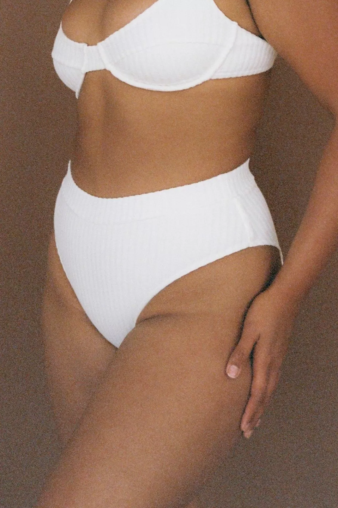 Women Arcaa Swimwear>Ochre Lane-Towelling High Waist Bottom-Creme