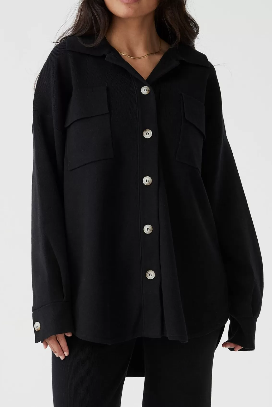 Women Arcaa Jackets>Remy Shirt Jacket-Black