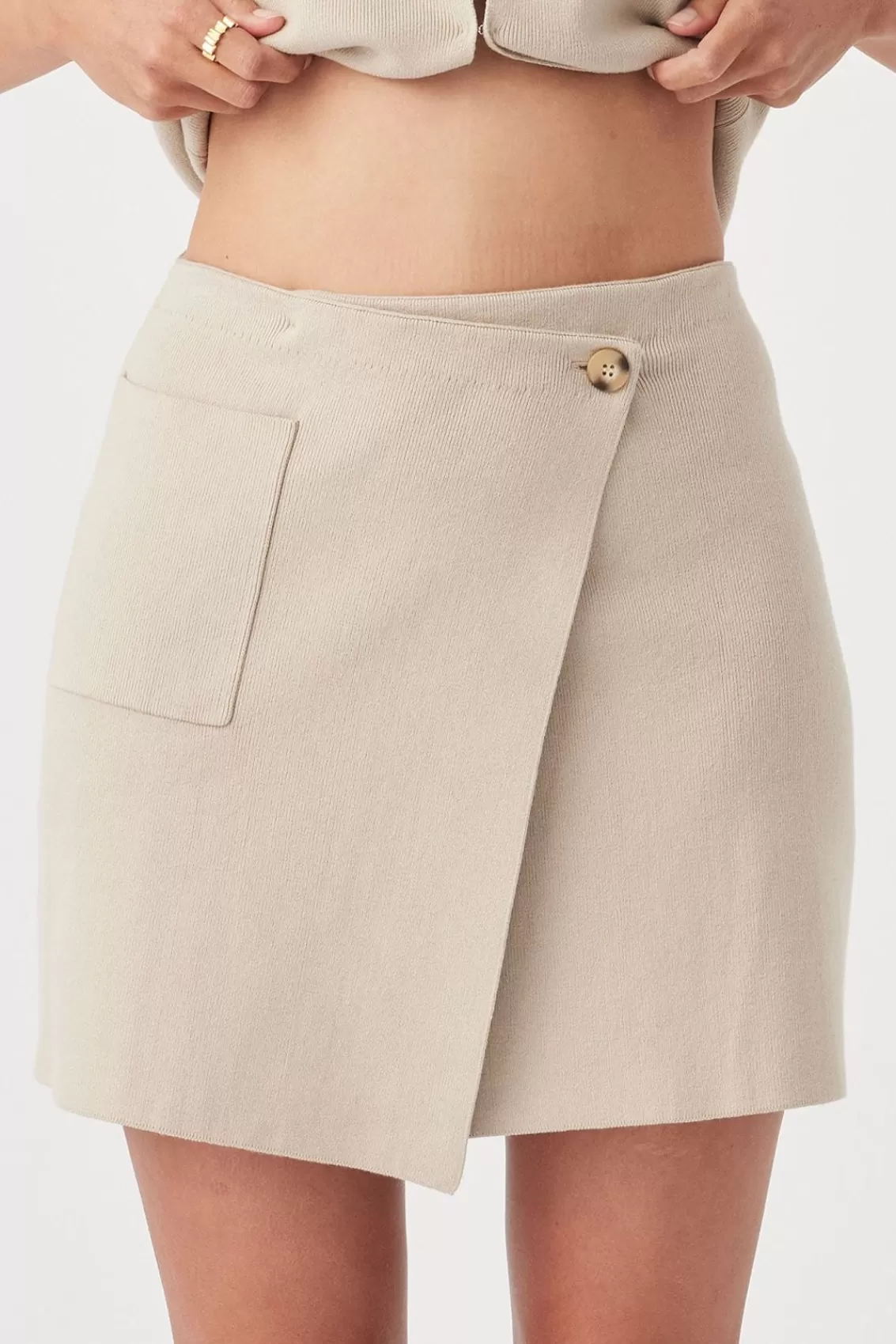 Women Arcaa Knitwear>Ria Skirt-Taupe